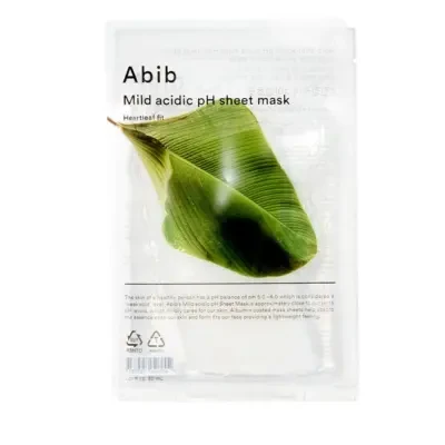 Abib Mild Acidic pH Sheet Mask Heartleaf Fit (10 Sheets) - 30ml (Set)