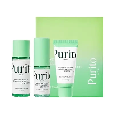PURITO Wonder Releaf Centella Mini Kit Unscented