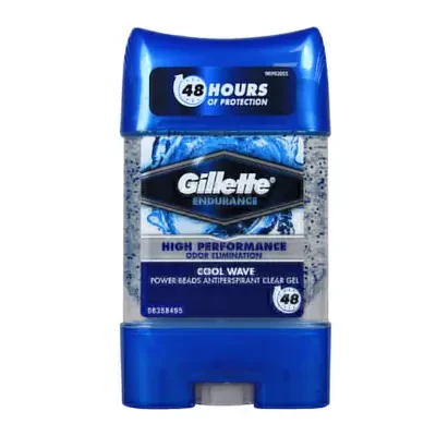 Gillette Endurance High Performance Cool Wave Antiperspirant Clear Gel 75ml