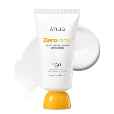 Anua Zero-Cast Moisturizing Finish Sunscreen SPF50 50ml