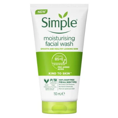 Simple Kind to Skin Moisturizing Facial Wash 150ml (NEW)