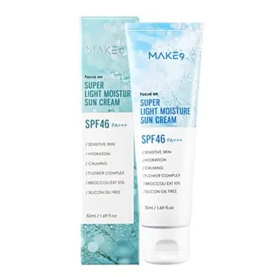 MAKE9 Focus On Super Light Moisture Sun Cream SPF46 PA+++ 50ml