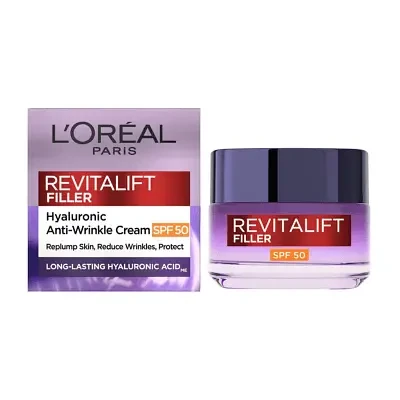 L'Oréal Paris Revitalift Filler Hyaluronic Anti Wrinkle Cream with SPF 50, 50ml