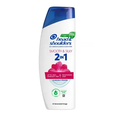 Head & Shoulders Smooth & Silky 2 in 1 Anti-dandruff Shampoo 330ml