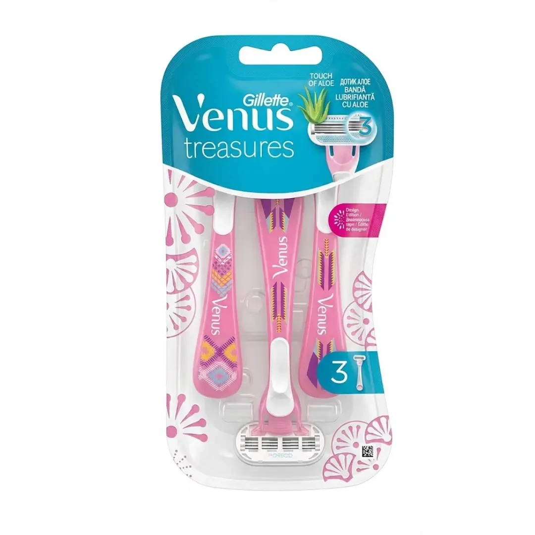 Gillette Venus Treasures 3 Blades Disposable 3in1 Razor