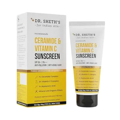 Dr. Sheth's Ceramide & Vitamin C Sunscreen 50g