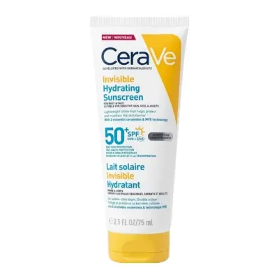 CeraVe Invisible Hydrating Sunscreen SPF 50+ for Body & Face 75ml