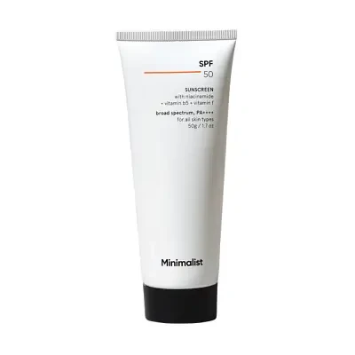 Minimalist SPF 50 PA ++++ Sunscreen with Multi-Vitamins 50g