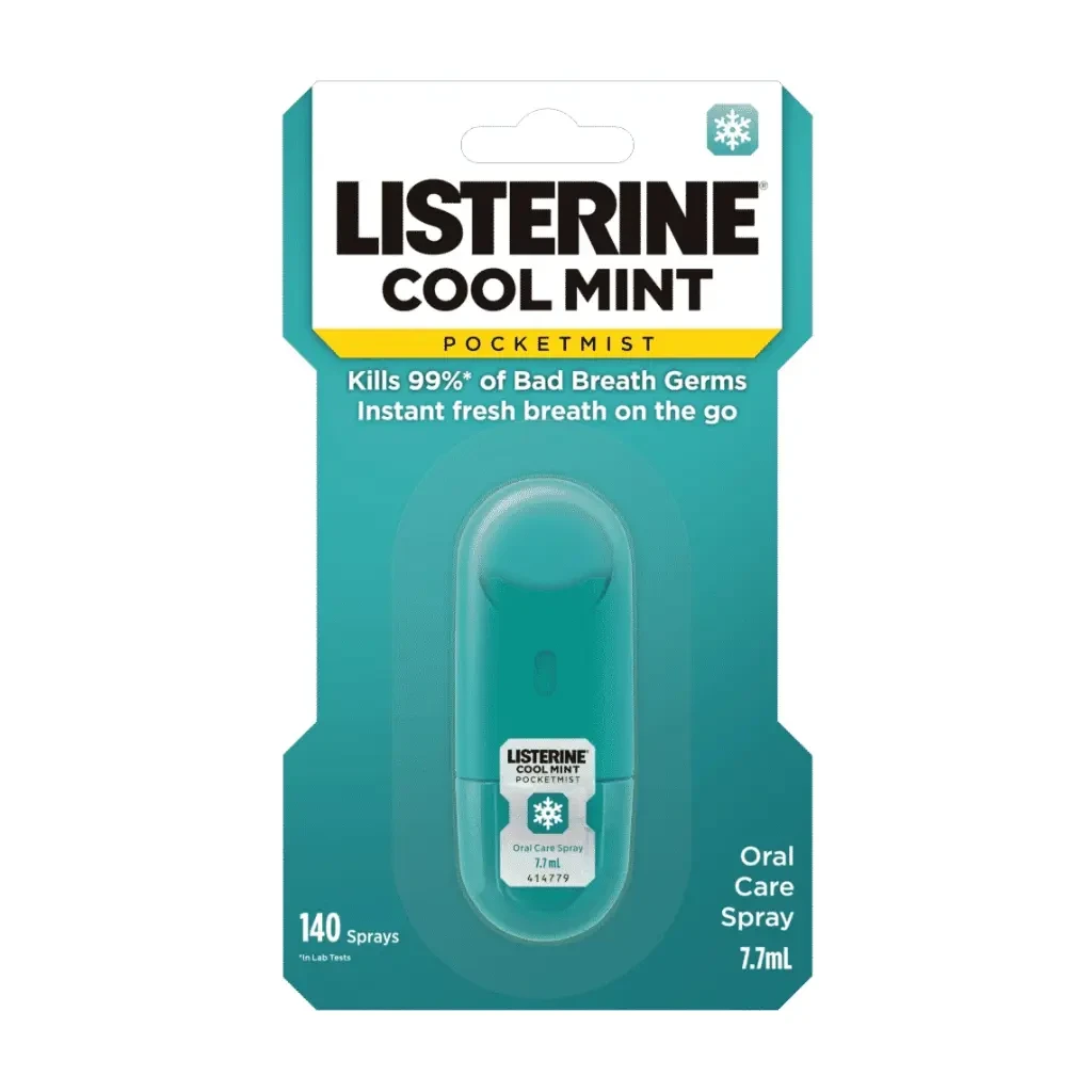 Listerine PocketMist Cool Mint Oral Care Spray 7.7ml