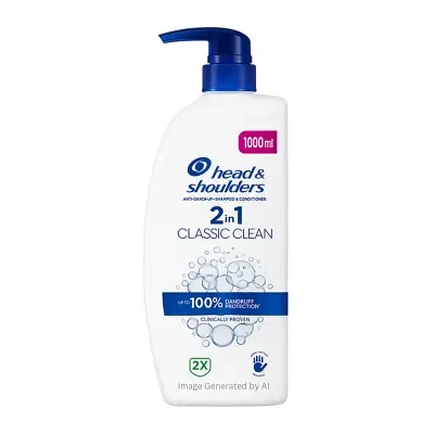 Head & Shoulders 2in1 Classic Clean Anti Dandruff Shampoo & Conditioner 1000ml