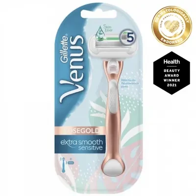 Gillette Venus Extra Smooth Sensitive Rose Gold Razor
