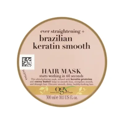 OGX Ever Straightening + Brazilian Keratin Smooth Hair Mask 300ml