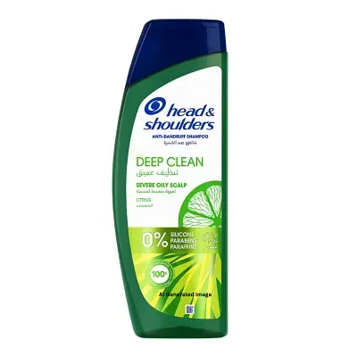 Head & Shoulders Deep Clean Anti Dandruff Shampoo for Severe Oily Scalp 400ml