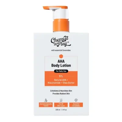 Chemist at Play AHA Body Lotion 5% Natural AHA with Niacinamide & Shea Butter 236ml