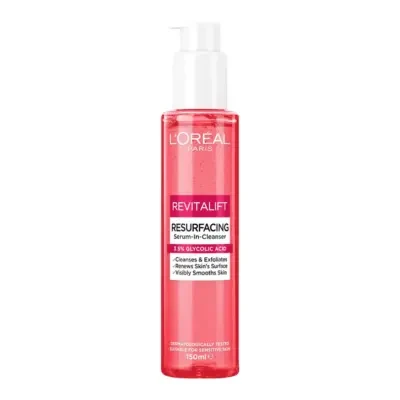 L'Oréal Paris Revitalift Resurfacing Serum in Cleanser with 3.5% Glycolic Acid 150ml