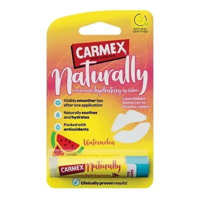 Carmex Naturally Watermelon Lip Balm Stick 4.25g