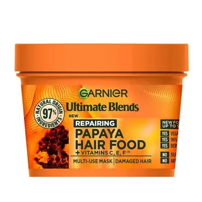 Garnier Papaya & Amla Supercharged Hair Food Mask 400ml (NEW Packaging)