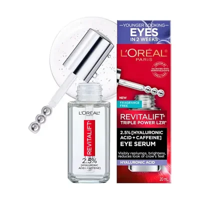 L'Oreal Paris Revitalift Hyaluronic Acid + Caffeine Hydrating Eye Serum for Dark Circles 20ml