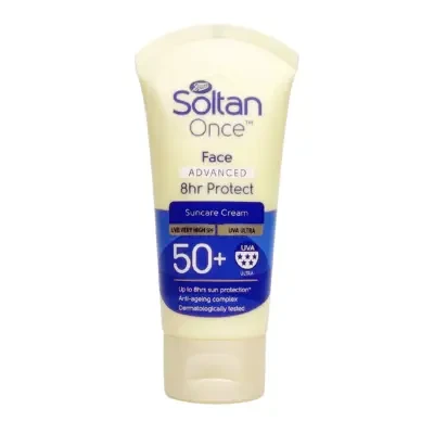 Boots Soltan Once Advanced Face 8hr Protect Suncare Cream SPF50+ 50ml