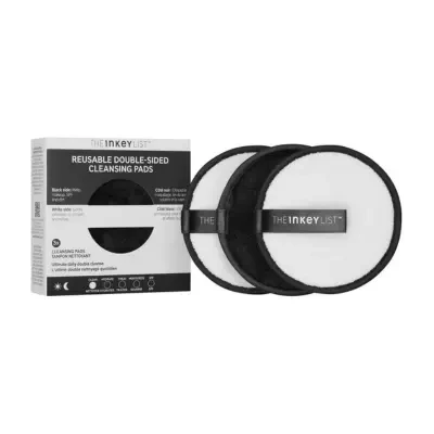 The INKEY List Reusable Double sided Cleansing Pads 3 Pack