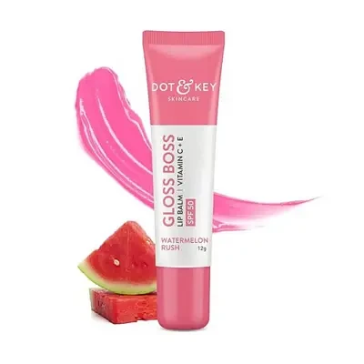DOT & KEY  Gloss Boss Vitamin C + E Lip Balm with SPF 50 12g - Watermelon Rush