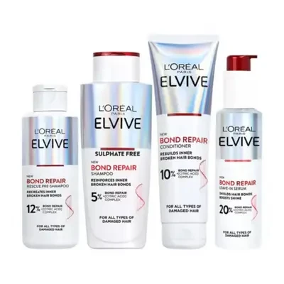 L’Oréal Paris Elvive Bond Repair Full Routine Bundle for Damaged Hair