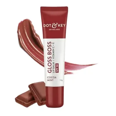 DOT & KEY Gloss Boss Vitamin C+E Tinted Lip Balm with SPF 50 12g - Cocoa Mint