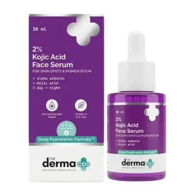 The Derma Co 2% Kojic Acid Face Serum With 1% Alpha Arbutin & Niacinamide For Dark Spots & Pigmentation 30ml