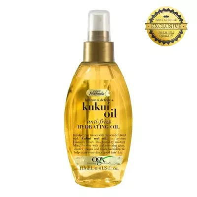 OGX Hydrate & Defrizz+ Kukui Oil Anti-Frizz Oil 118ml