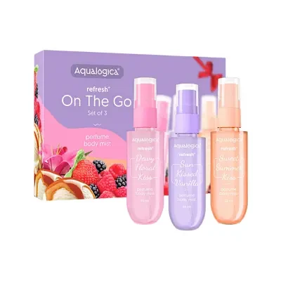 Aqualogica Refresh+ On The Go - Set of 3 Perfume Body Mist