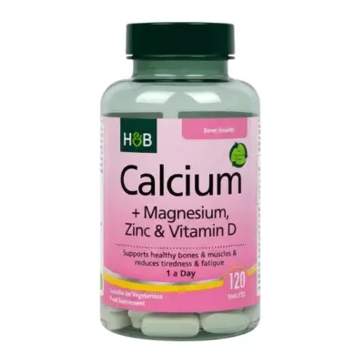 Holland & Barrett Calcium + Magnesium, Zinc & Vitamin D 120 Tablets
