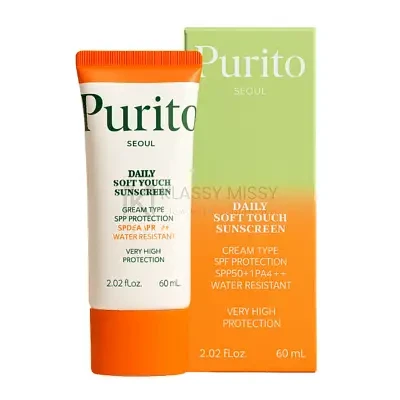 PURITO Daily Soft Touch Sunscreen SPF50+ PA++++ 60ml