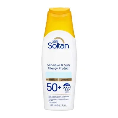 Boots Soltan Sensitive & Sun Allergy Protect Suncare Lotion SPF50+ 200ml