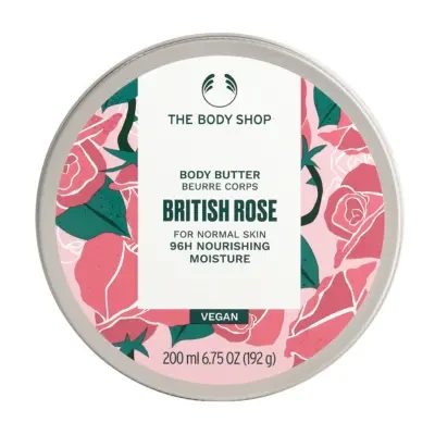 Rose British 96H Nourishing Moisture Body Butter Vegan 200ml