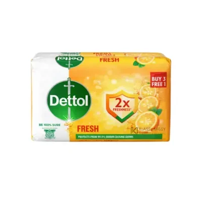 Dettol Fresh Anti-Bacterial Bathing Soap Bar 100g (Single)