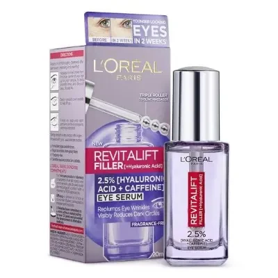 L'Oréal Paris Revitalift Filler 2.5% Hyaluronic Acid + Caffeine Eye Serum 20ml