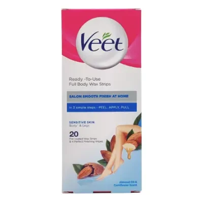 Veet Ready to Use Wax Strips For Sensitive Skin 20 strips