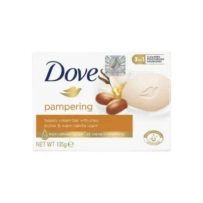 Dove 3in1 Pampering Beauty Cream Bar with Shea Butter & Warm Vanilla Scent 135g