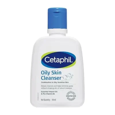 Cetaphil Oily Skin Cleanser for Combination to Oily, Sensitive Skin 118ml