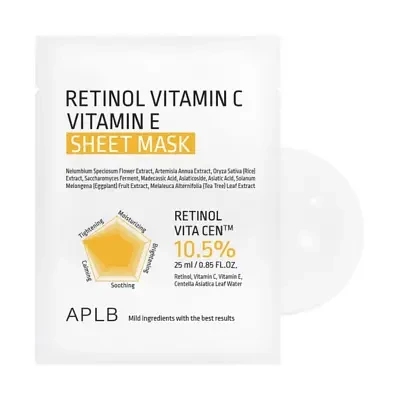 APLB Retinol Vitamin C Vitamin E Sheet Mask