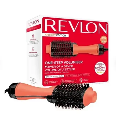 Revlon Salon One-Step Hair Dryer and Volumizer Hot Air Brush - Apricot Edition