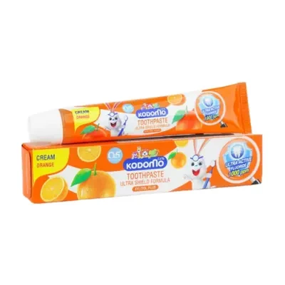Kodomo Ultra Shield Formula Xylitol Plus Cream Orange Kid Toothpaste 40g
