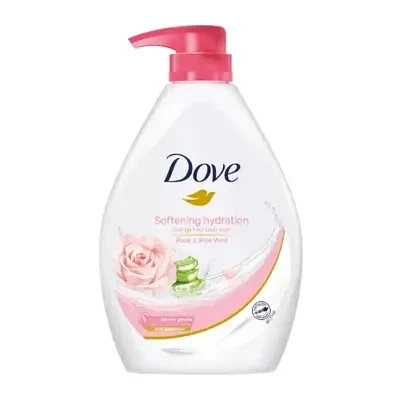 Dove Go Fresh Softening Hydration Body Wash with Rose & Aloe Vera 1L