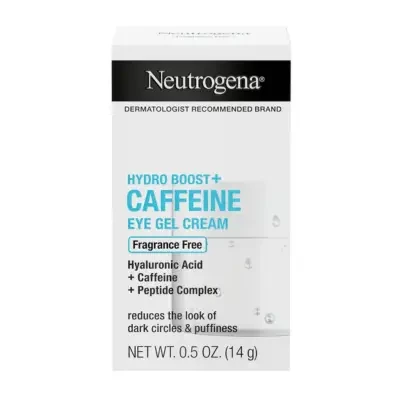 NEUTROGENA Hydro Boost+ Caffeine Eye Gel Cream, Fragrance Free 14g