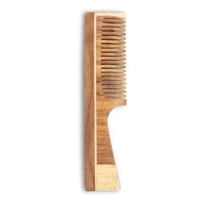 Wooden Hair Comb With Handle