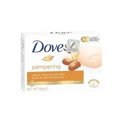 Dove 3in1 Pampering Beauty Cream Bar with Shea Butter & Warm Vanilla Scent 90g