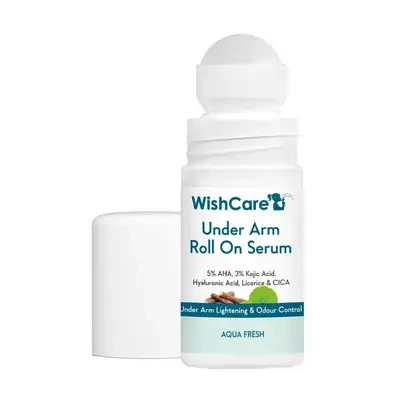 WishCare Underarm Roll On Serum with 5% AHA & 3% Kojic Acid 50ml