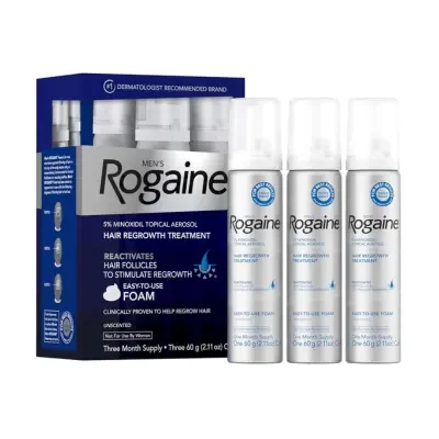 Rogaine Men's 5% Minoxidil Topical Aerosol Hair Regrowth Treatment