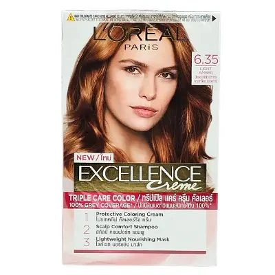L'Oréal Excellence Crème Permanent Hair Color 6.35 Light Amber
