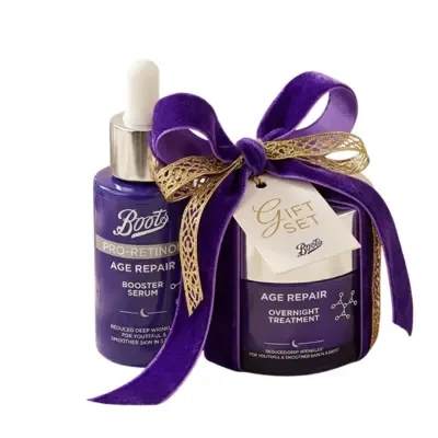 Buy  Boots Pro Retinol Age Repair Overnight Treatment 50ml Get Boots Pro Retinol Age Repair Booster Serum 30ml Free
